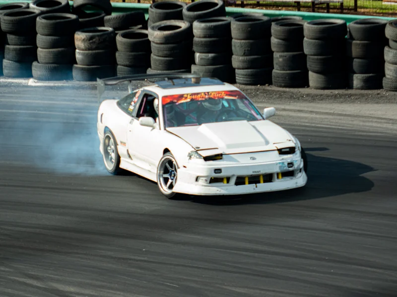 Evergreen · Drift · automotive photograph