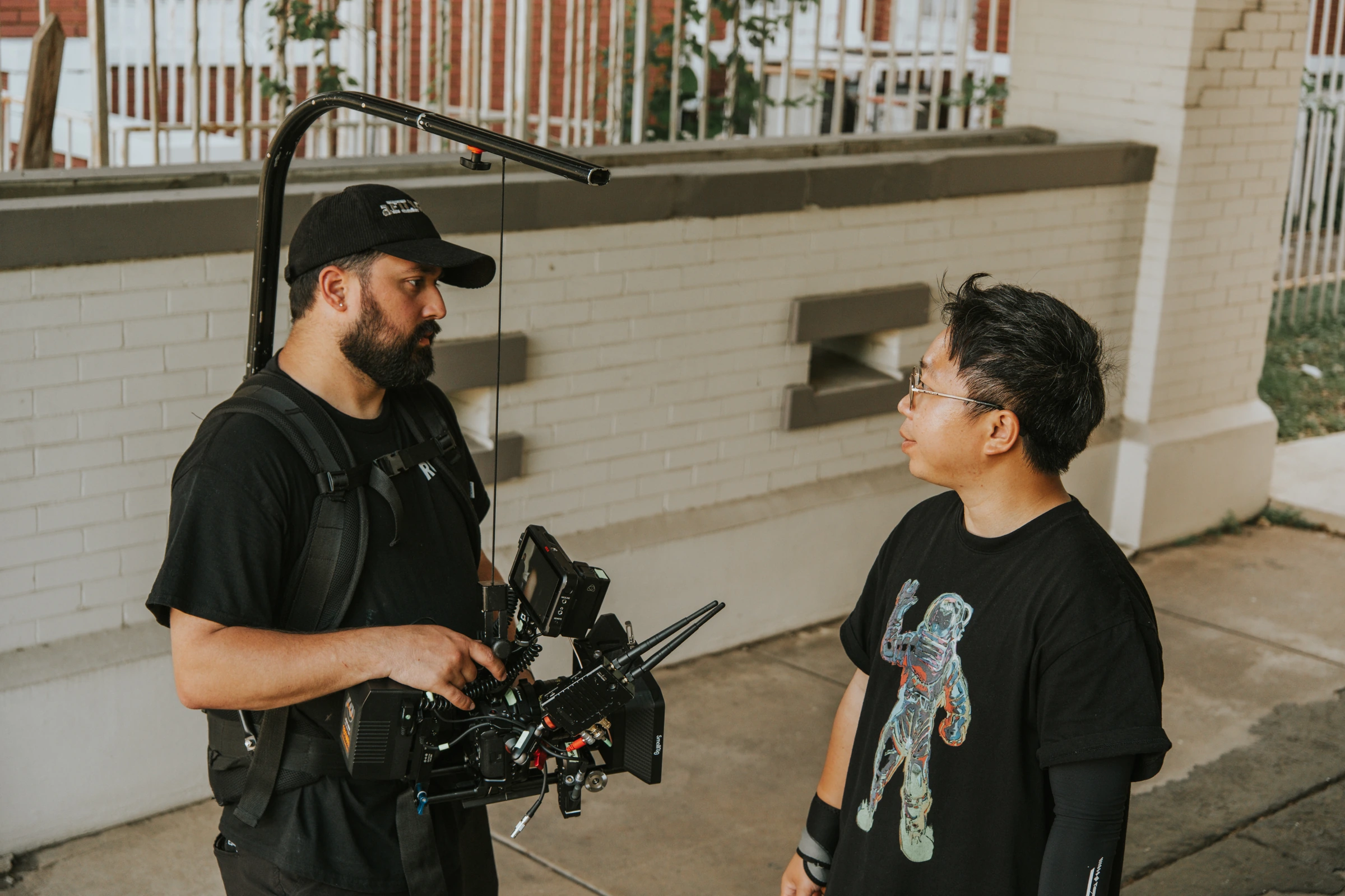 Between takes