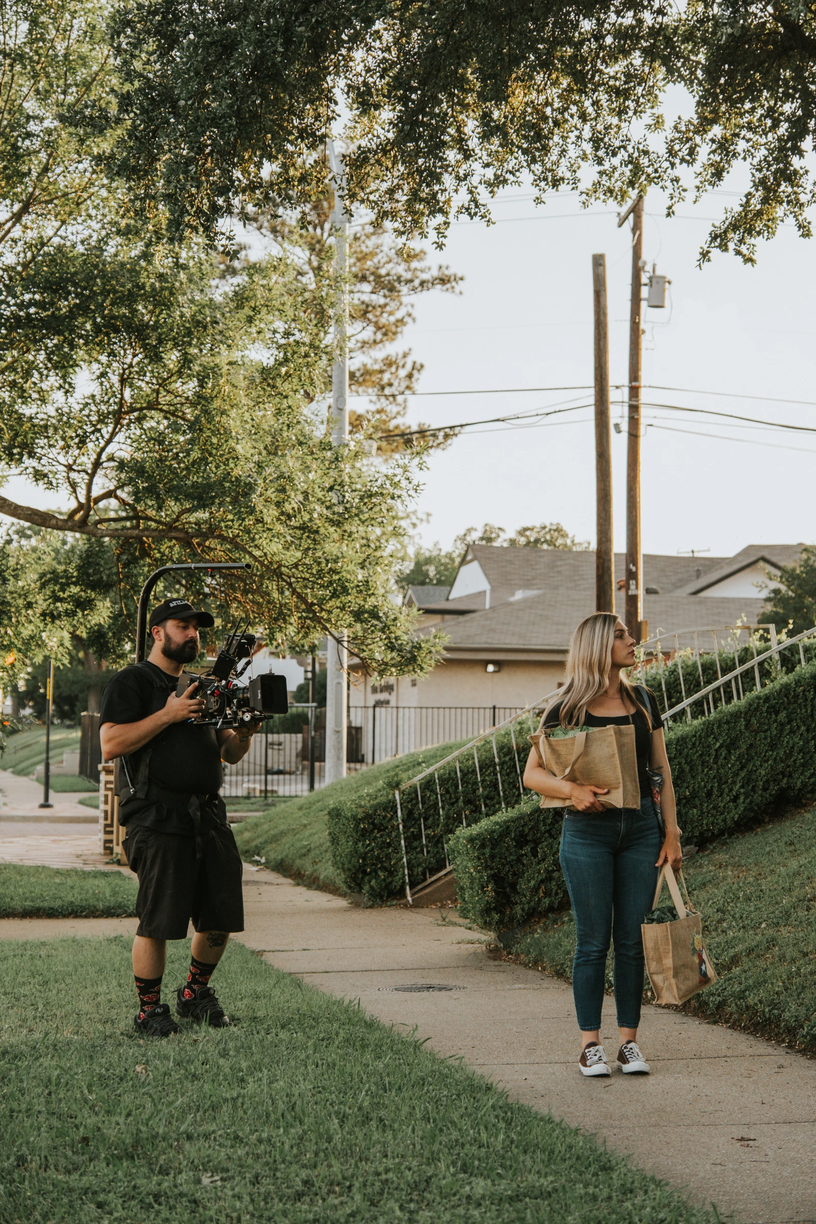 On location · Camera work